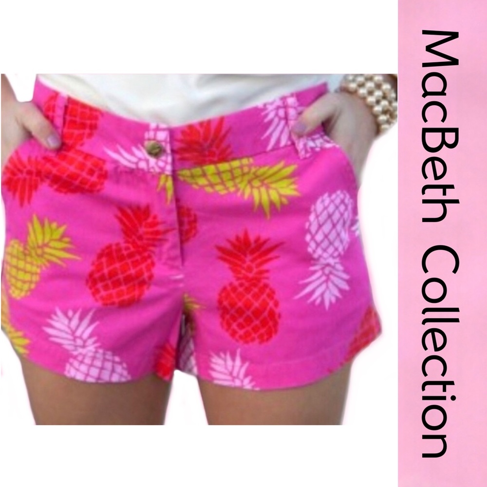 ✨New Price Drop!!✨ Macbeth Hot Pink Pineapple Shorts Medium NEW